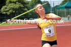 Girls Under-15s Javelin, 2022 Northern Inter Counties U17s and U15s Track and Field, York, Thursday, June 2nd. Photo: David T. Hewitson/Sports for All Pics